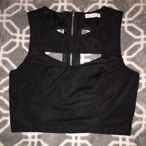Black Crop Top